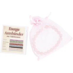 NANU-NANA Armband Edelstein-Energie, Rosenquarz/rosa