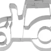 NANU-NANA Ausstechform Traktor, 5 Cm