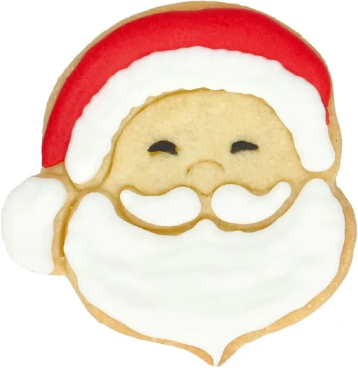 NANU-NANA Ausstechform Weihnachtsmann, Kopf, 6 Cm