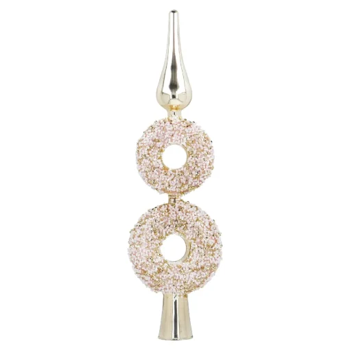 NANU-NANA Baumspitze Fancy, Donuts/gold, 30 Cm