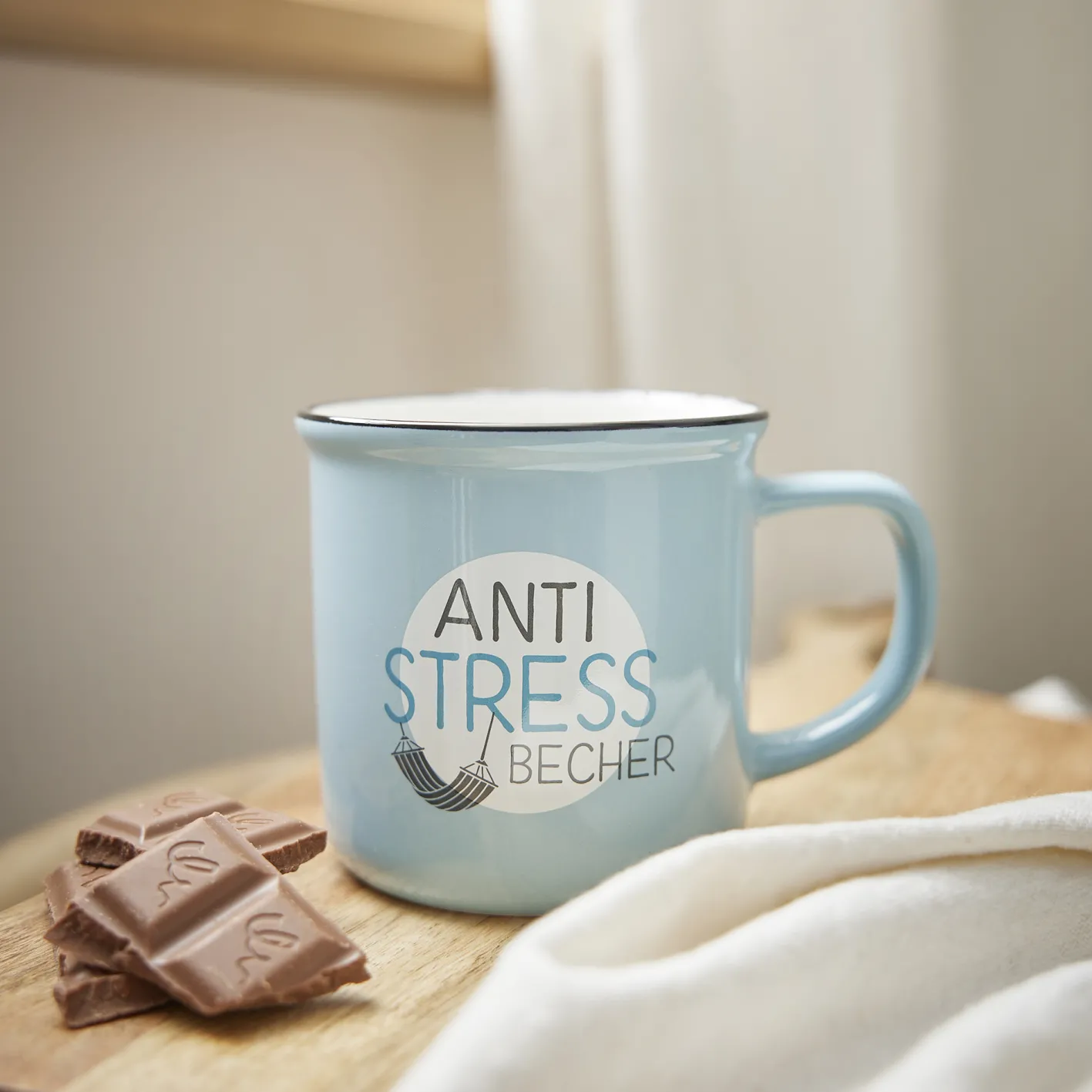 NANU-NANA Becher Emaille-Optik, Anti-Stress, 350 Ml