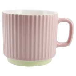 NANU-NANA Becher Riffel, Rosa, 230 Ml