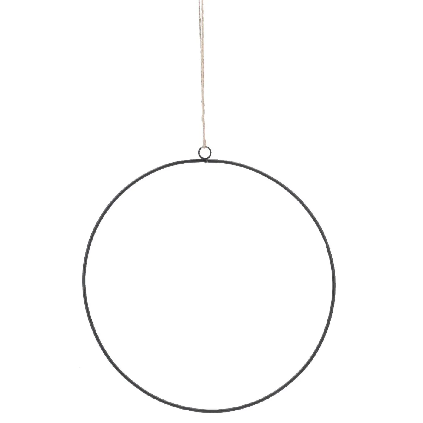 NANU-NANA 3er Set Deko-Ringe, Schwarz/matt