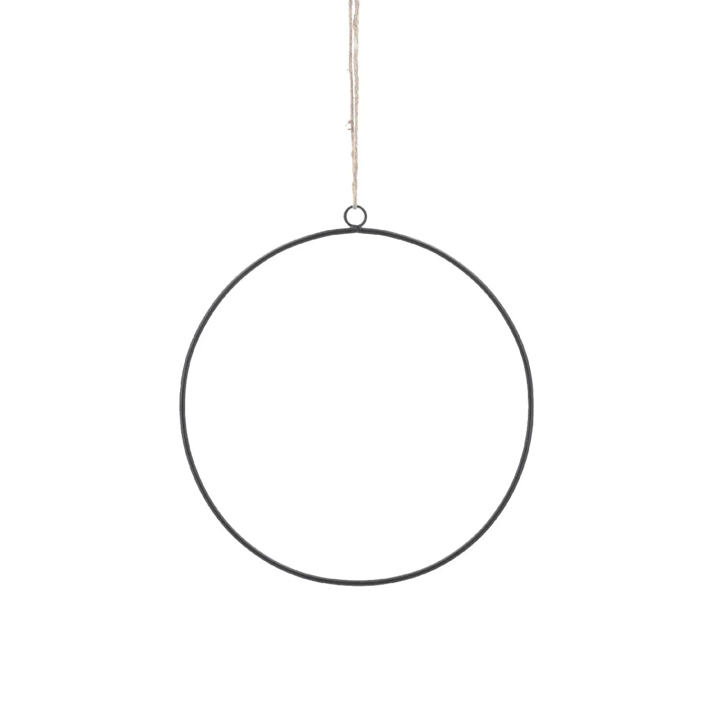 NANU-NANA 3er Set Deko-Ringe, Schwarz/matt