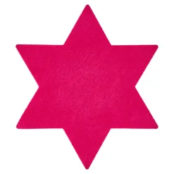 NANU-NANA Filz-Untersetzer Stern, 25 Cm, Pink