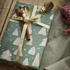 NANU-NANA Geschenkpapier Graspapier, Bäume/grün, 1 X 3 M