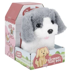 NANU-NANA Hund Sound, Laufend, Grau, 18 Cm