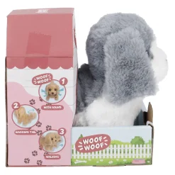 NANU-NANA Hund Sound, Laufend, Grau, 18 Cm