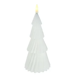 NANU-NANA LED-Kerze Tanne, Weiß, 23 Cm