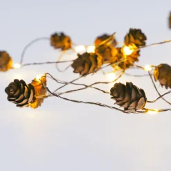 NANU-NANA LED-Lichterkette Zapfen, 15er