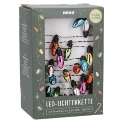 NANU-NANA Lichterkette Glühbirne, Bunt, 20er