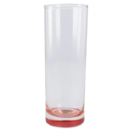 NANU-NANA Longdrink-Glas Farbboden, Rot, 300 Ml