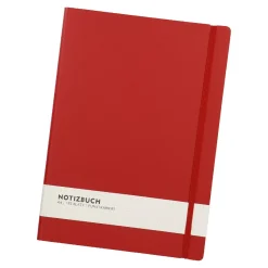 NANU-NANA Notizbuch A4, Uni, Rot
