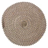 NANU-NANA Platzset Aurora, Rund/schwarz, 38 Cm