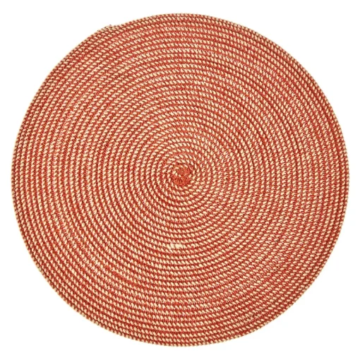 NANU-NANA Platzset Olana, Rund/terracotta, 38 Cm