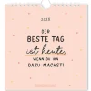 NANU-NANA Postkarten Kalender, 2025, Der Beste Tag