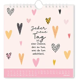NANU-NANA Postkarten Kalender, 2025, Der Beste Tag