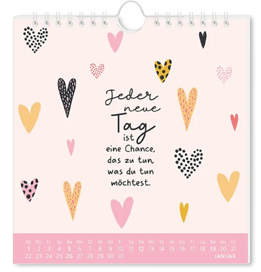 NANU-NANA Postkarten Kalender, 2025, Der Beste Tag
