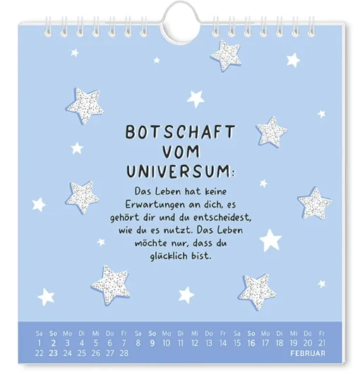 NANU-NANA Postkarten Kalender, 2025, Der Beste Tag