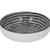 NANU-NANA Schale China Mit Rand, Stäbchen/Kreis, Schw/wss, 17 Cm