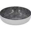 NANU-NANA Schale China Mit Rand, Striche, Schw/wss, 17 Cm