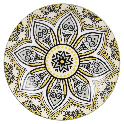 NANU-NANA Schale Lisa, Flach, Gelb, 20 Cm
