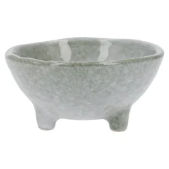 NANU-NANA Schale Mit Fuß Dina, Grün, 9 Cm