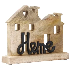 NANU-NANA Schriftzug Home, Häuser, Schwarz