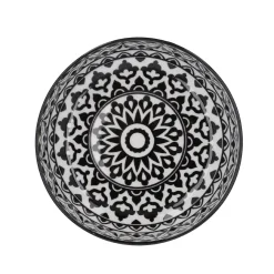 NANU-NANA Schüssel China, Flach, Orient, Schw/wss, 23 Cm