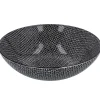NANU-NANA Schüssel China, Flach, Perlen, Schw/wss, 23 Cm