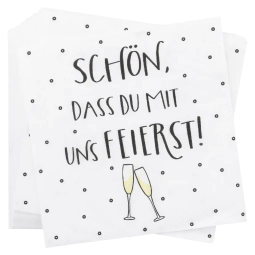 NANU-NANA Serviette Feiern, 20 Stück