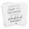 NANU-NANA Serviette Nimm Dir Zeit, 20 Stück