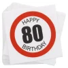 NANU-NANA Servietten, 20 Stück, 80 Jahre