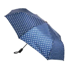 NANU-NANA Taschenschirm Punkte, Blau/weiß