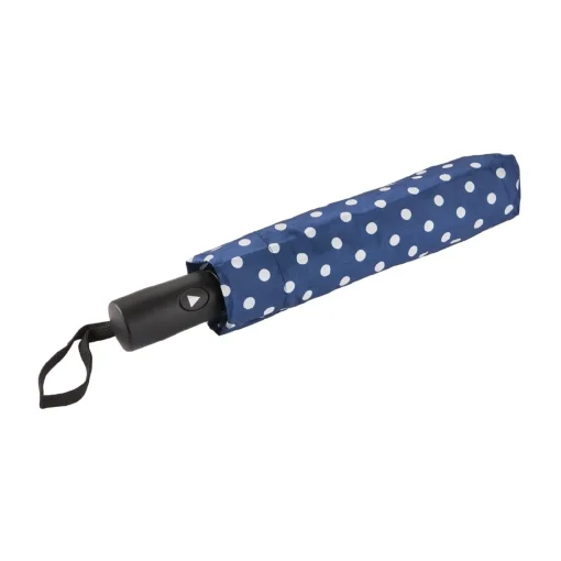 NANU-NANA Taschenschirm Punkte, Blau/weiß