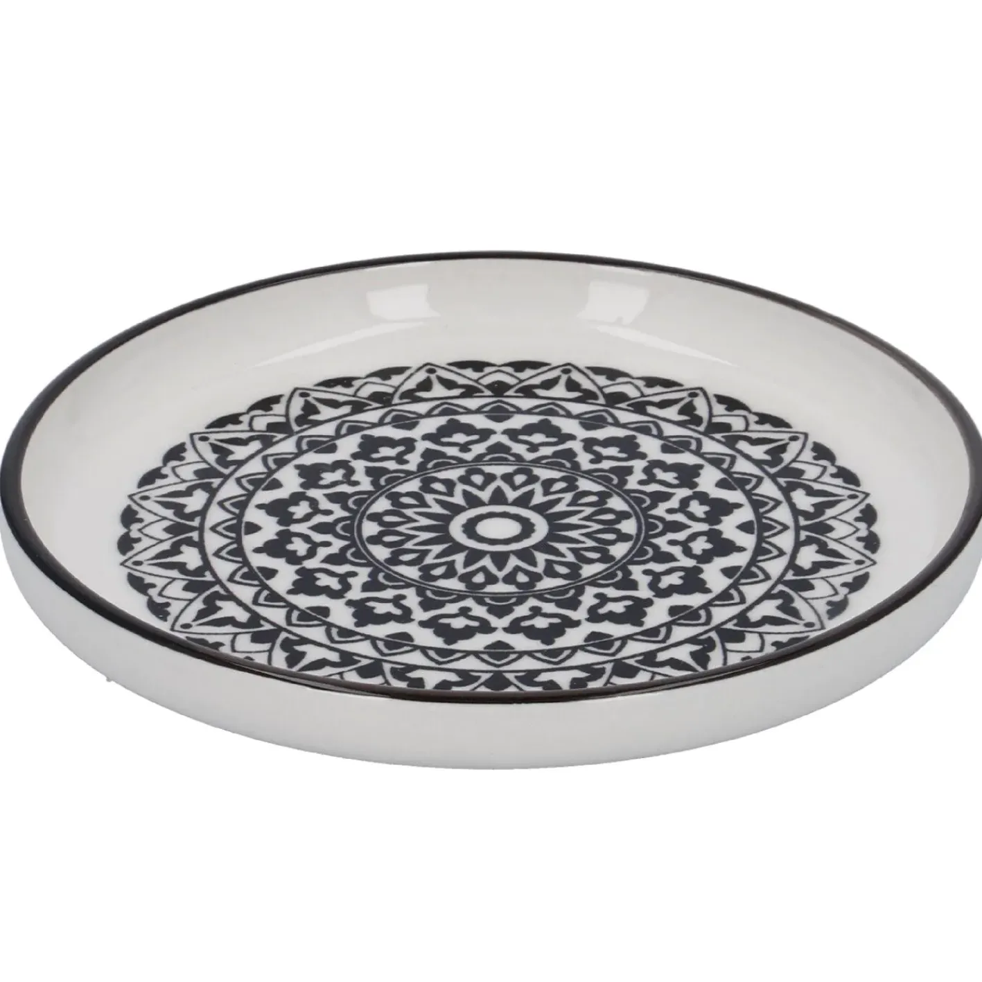 NANU-NANA Teller China, Orient, Schw/wss, 16.5 Cm