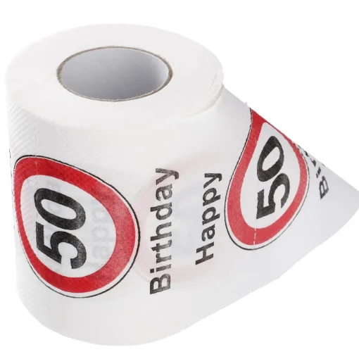 NANU-NANA Toilettenpapier Birthday, 50 Jahre, 24 Meter