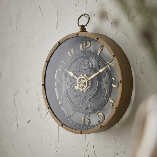 NANU-NANA Wanduhr Antik, Mechanisch, 27 Cm